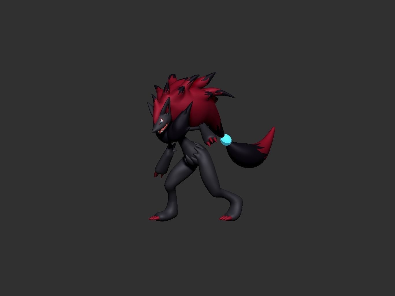 pokemon zorua evolution pack 3D print model_4