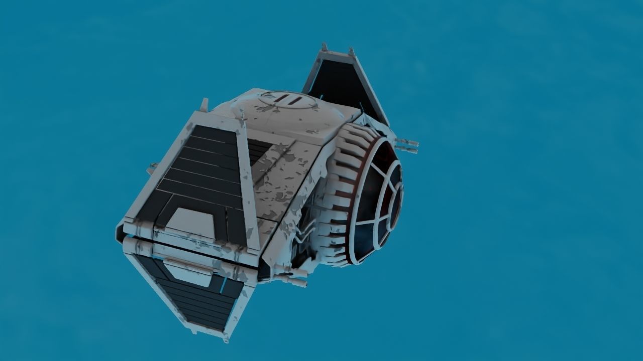 Star Wars interceptor concept  3D model_16