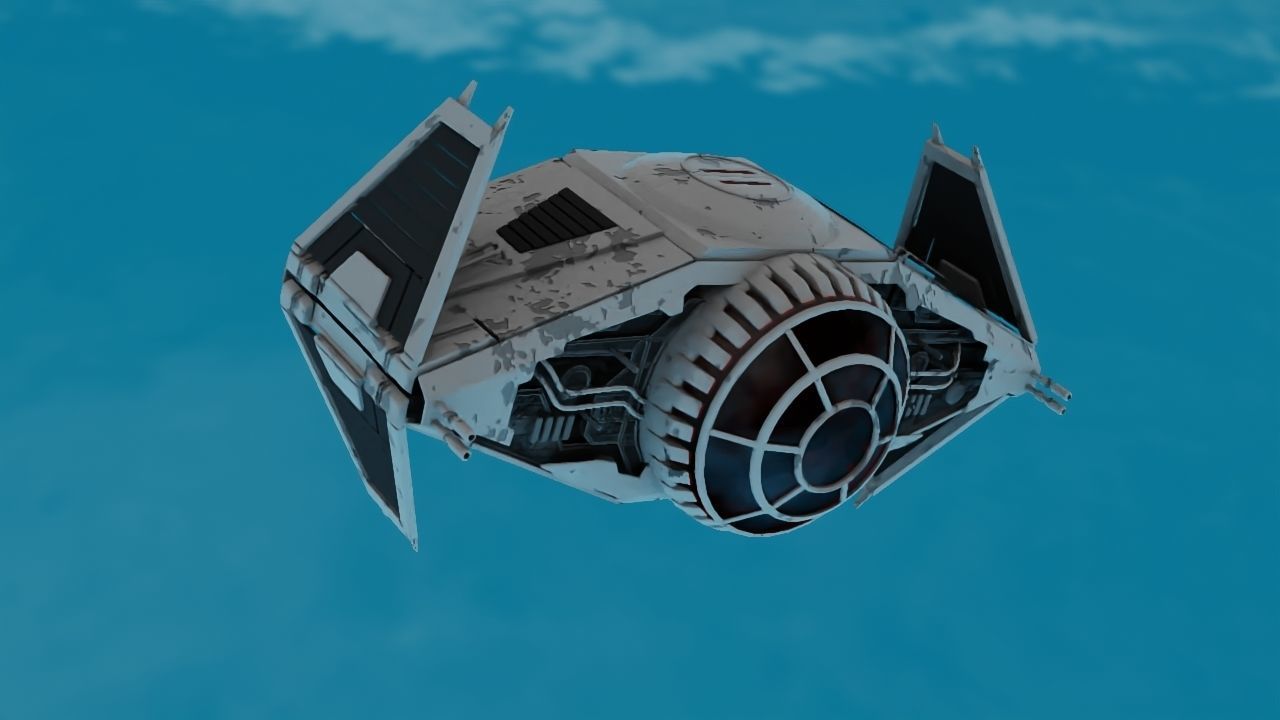 Star Wars interceptor concept  3D model_15
