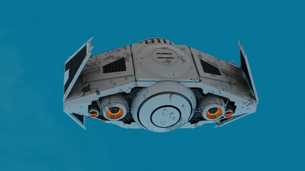 Star Wars interceptor concept  3D model_23