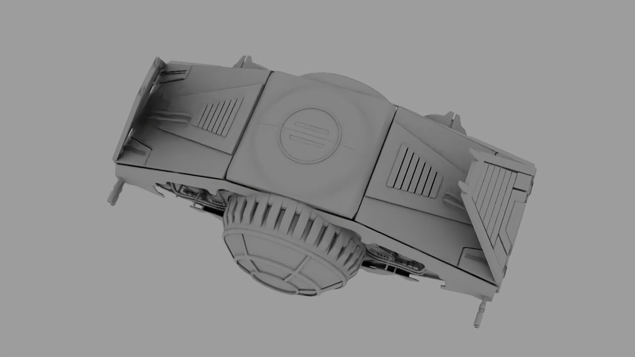 Star Wars interceptor concept  3D model_33
