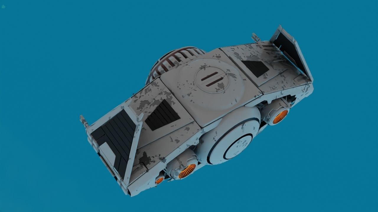 Star Wars interceptor concept  3D model_22