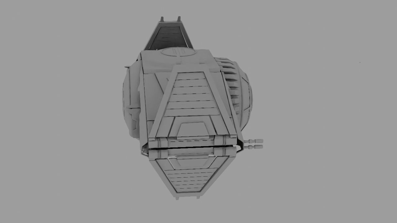 Star Wars interceptor concept  3D model_28
