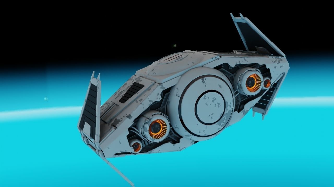 Star Wars interceptor concept  3D model_11
