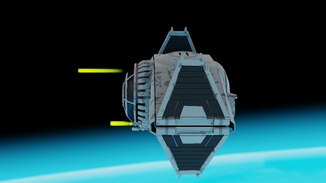 Star Wars interceptor concept  3D model_7