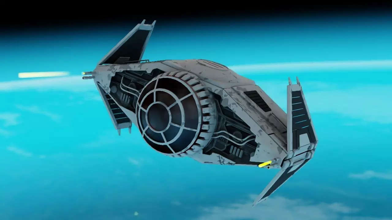Star Wars interceptor concept  3D model_0