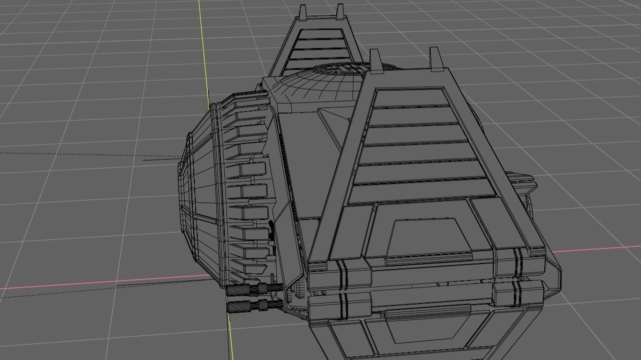 Star Wars interceptor concept  3D model_36