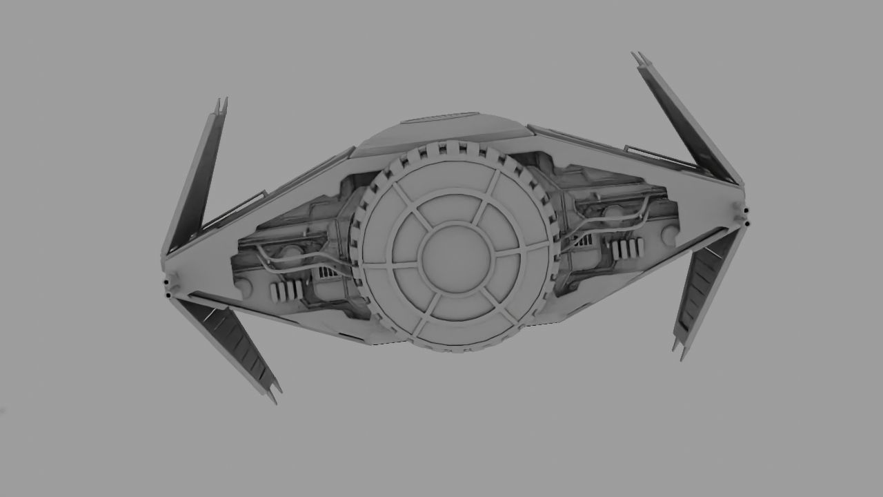 Star Wars interceptor concept  3D model_30