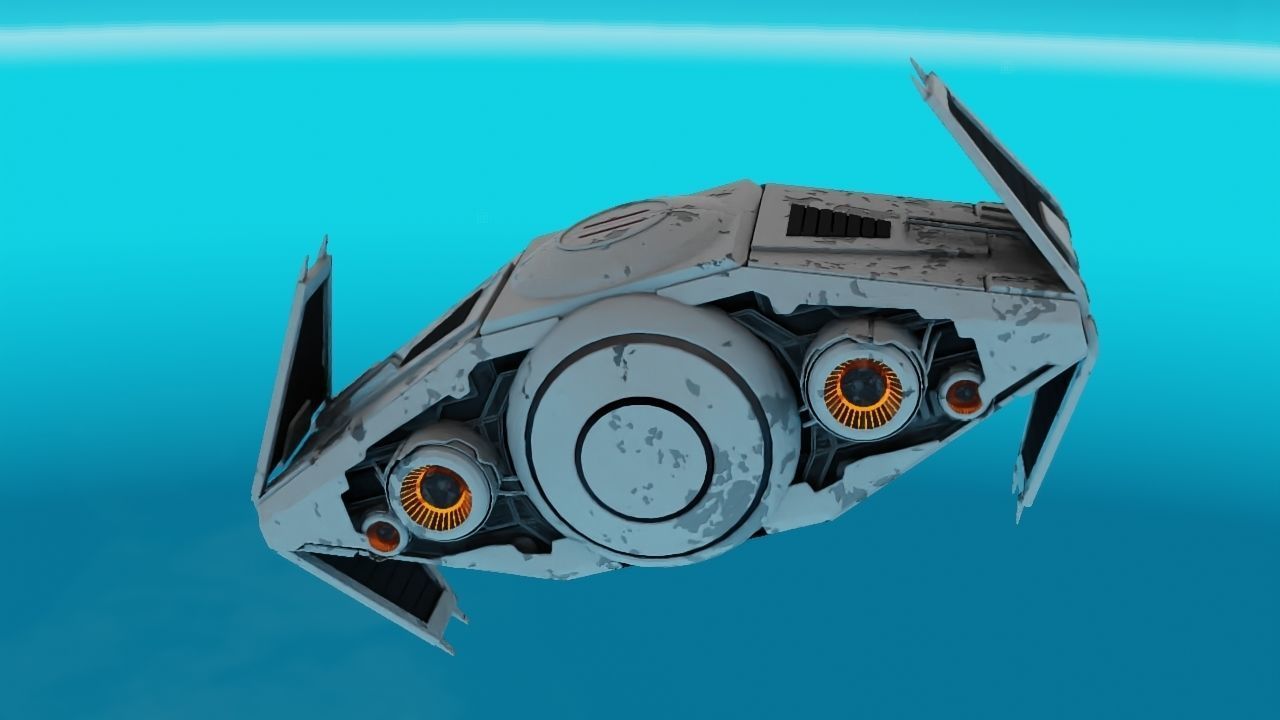 Star Wars interceptor concept  3D model_3