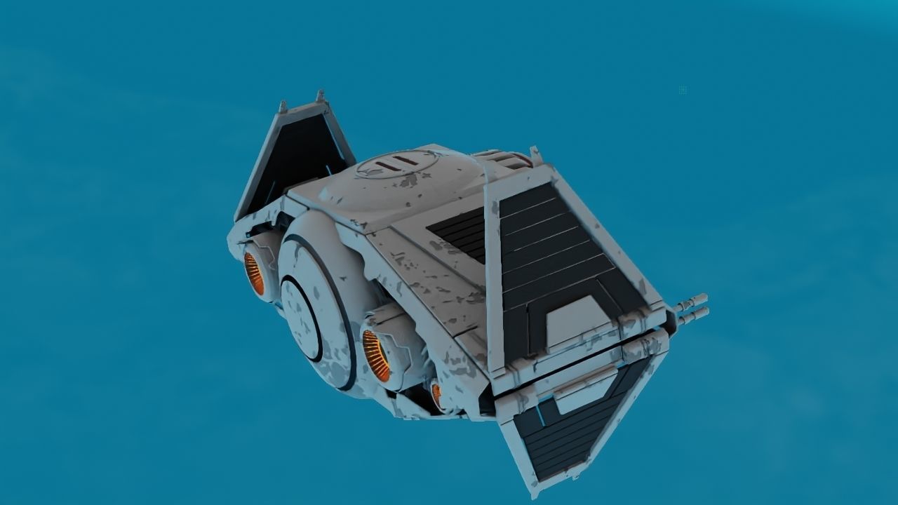 Star Wars interceptor concept  3D model_13