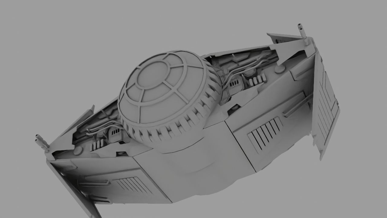 Star Wars interceptor concept  3D model_34
