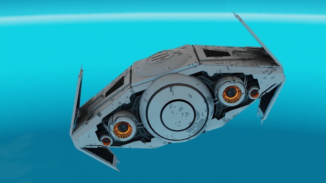 Star Wars interceptor concept  3D model_2