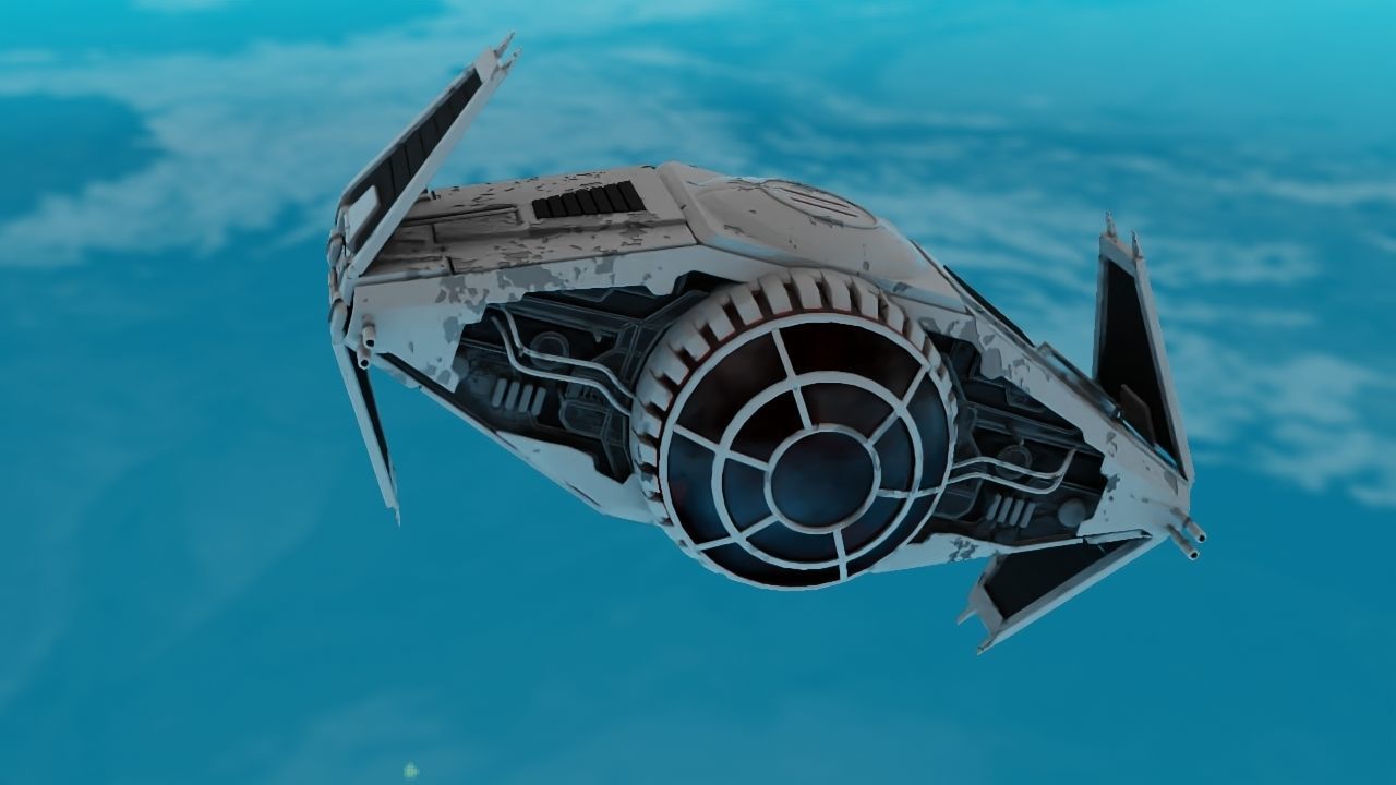 Star Wars interceptor concept  3D model_17