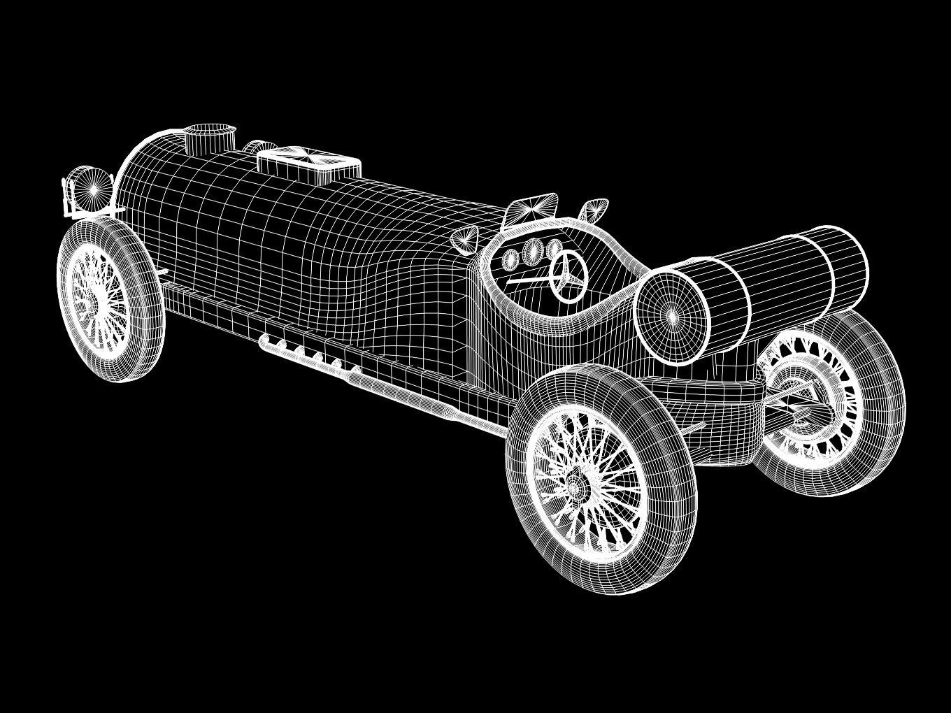 vintage car 3D model_11