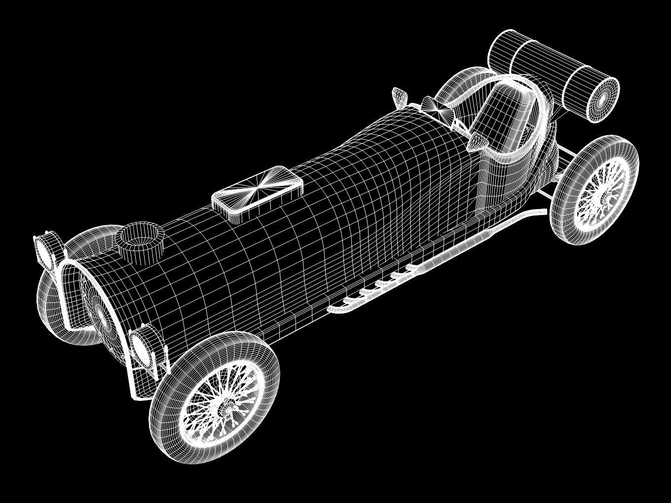 vintage car 3D model_10