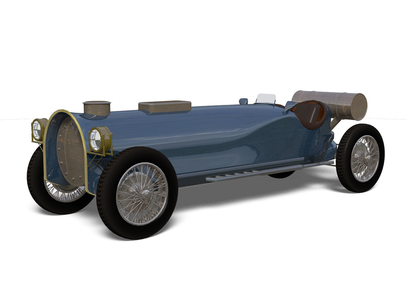 vintage car 3D model_1