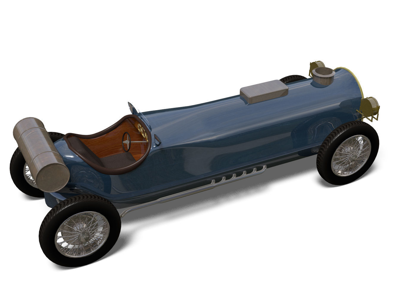 vintage car 3D model_3