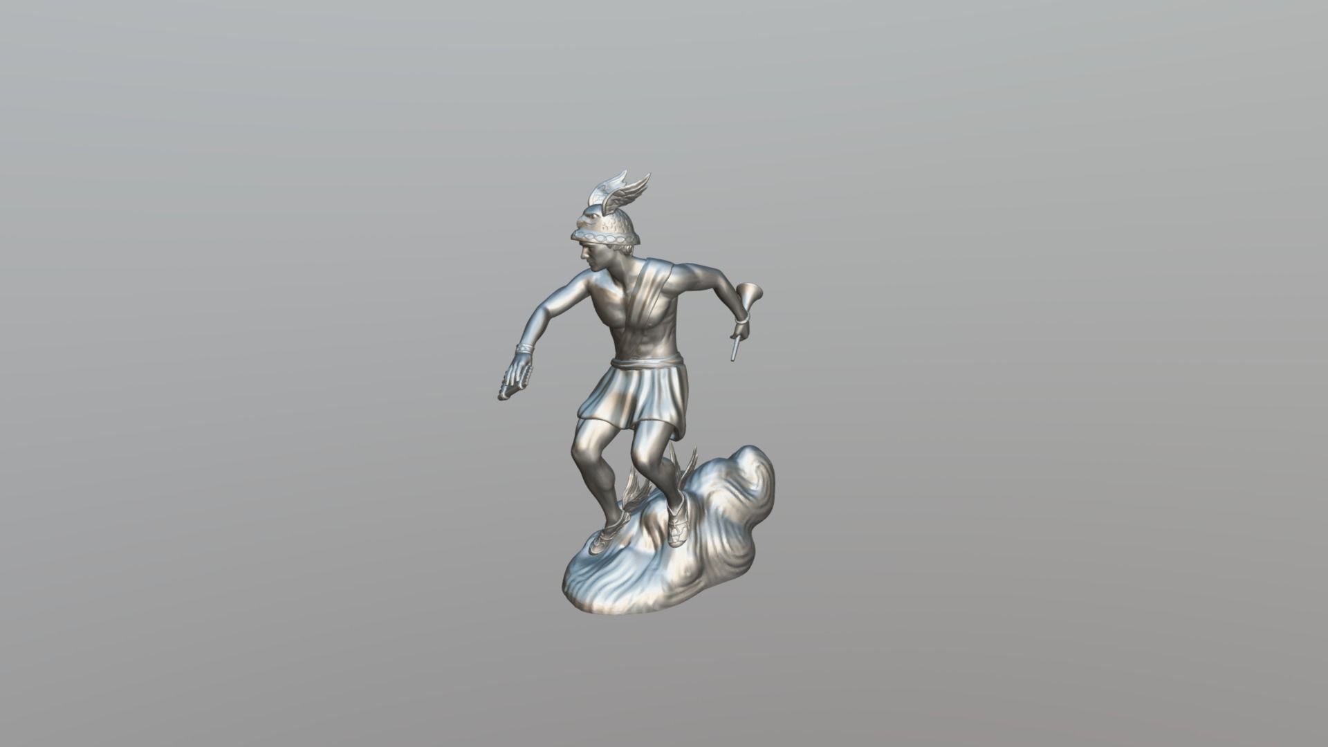 Hermes Staute Greek God  3D print model_19