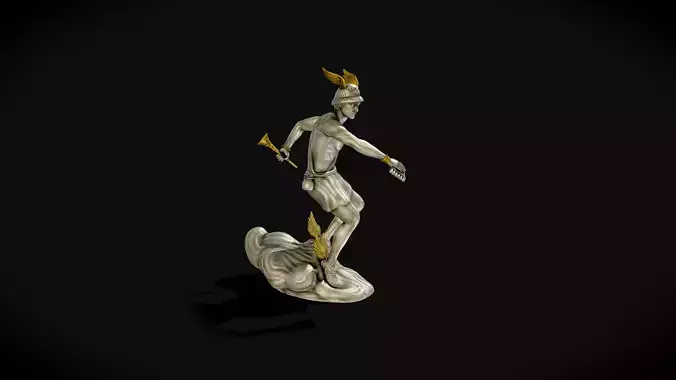 Hermes Staute Greek God  3D print model