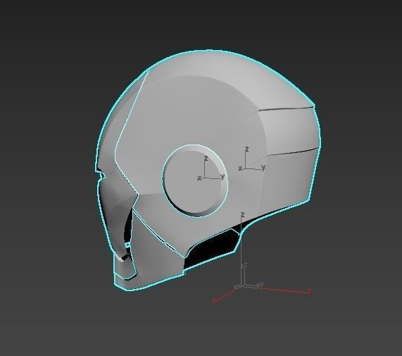 Iron Man Helmet Low-poly 3D model_18