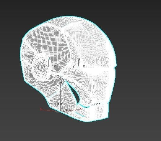Iron Man Helmet Low-poly 3D model_11