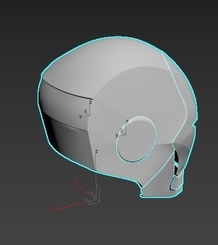 Iron Man Helmet Low-poly 3D model_8