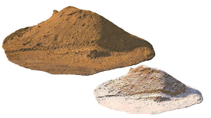 Pile of yellow soil 3D model