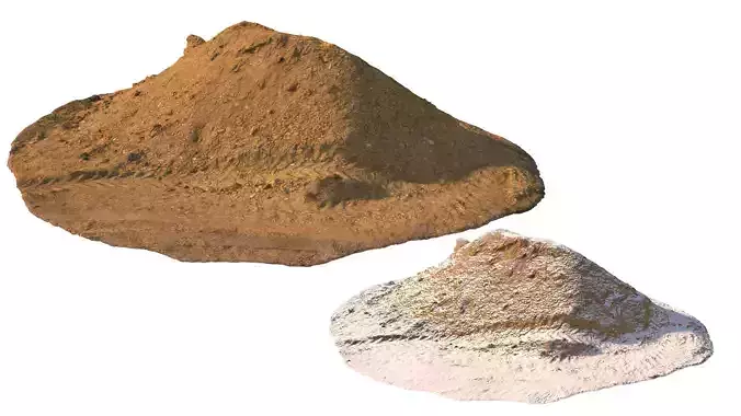 Pile of yellow soil 3D model