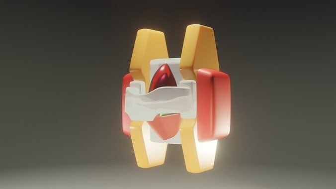 Biometal F Low-poly 3D model