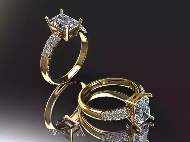 Custom Solitaire woman Ring  