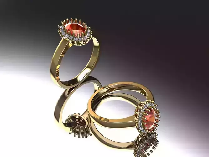  Custom Solitaire woman Ring 