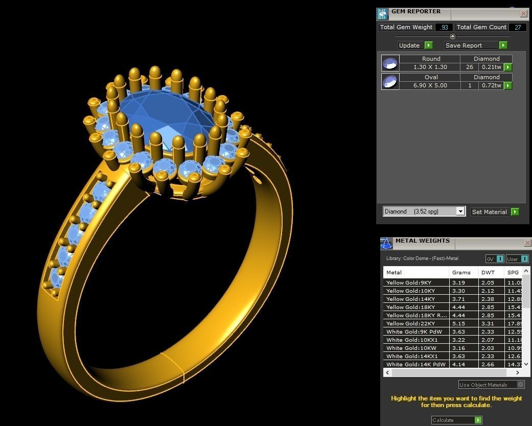 Your Custom Solitaire woman Ring  3D model_1