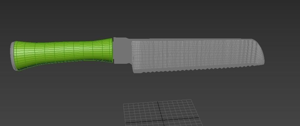 knife kitchen Low-poly 3D model_5