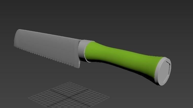 knife kitchen Low-poly 3D model_8