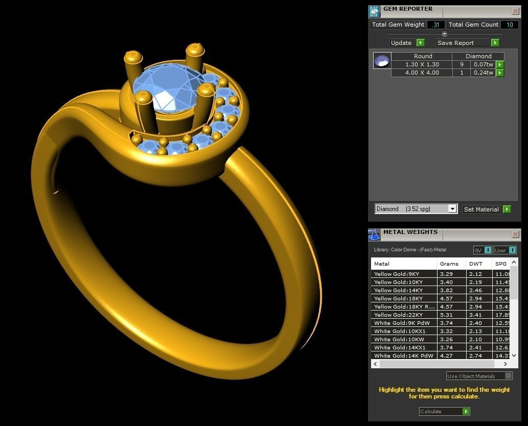 Your Custom Solitaire woman Ring  3D model_1