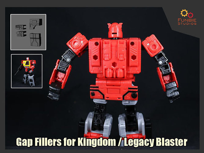 Gap Fillers for Transformers Kingdom or Legacy Blaster Free 3D print model