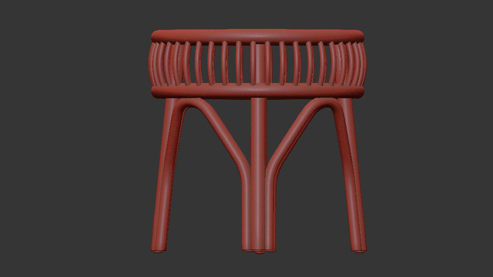 Zita rattan nightstand 3D model_5