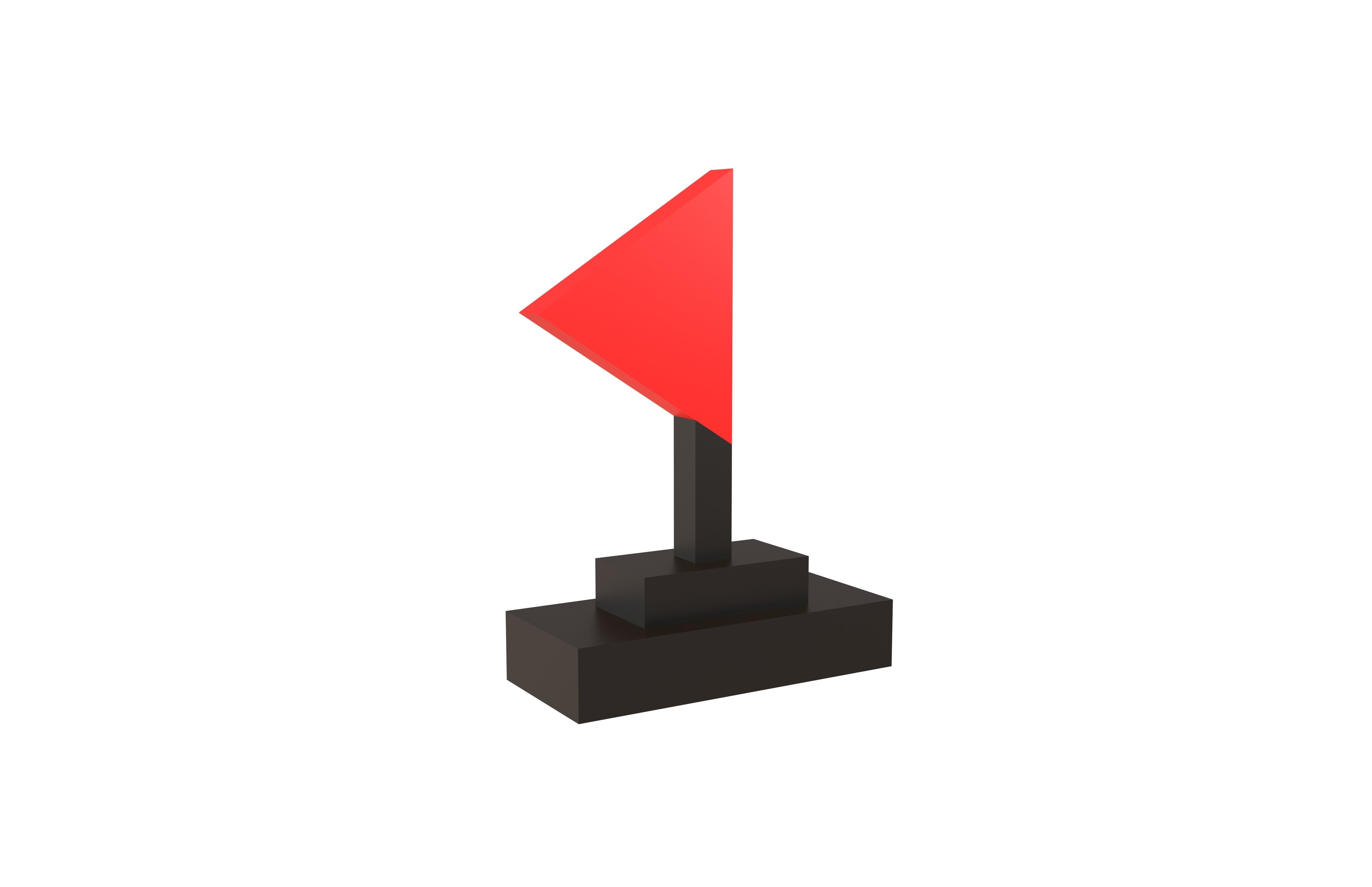 Minesweeper Flag Icon v2 001 Low-poly 3D model_1