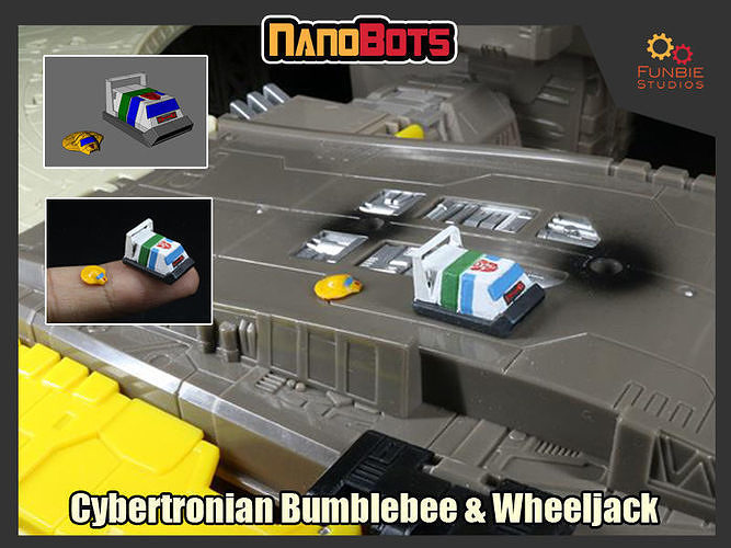 Transformers Nanobots Cybertronian Bumblebee and Wheeljack Free 3D print model