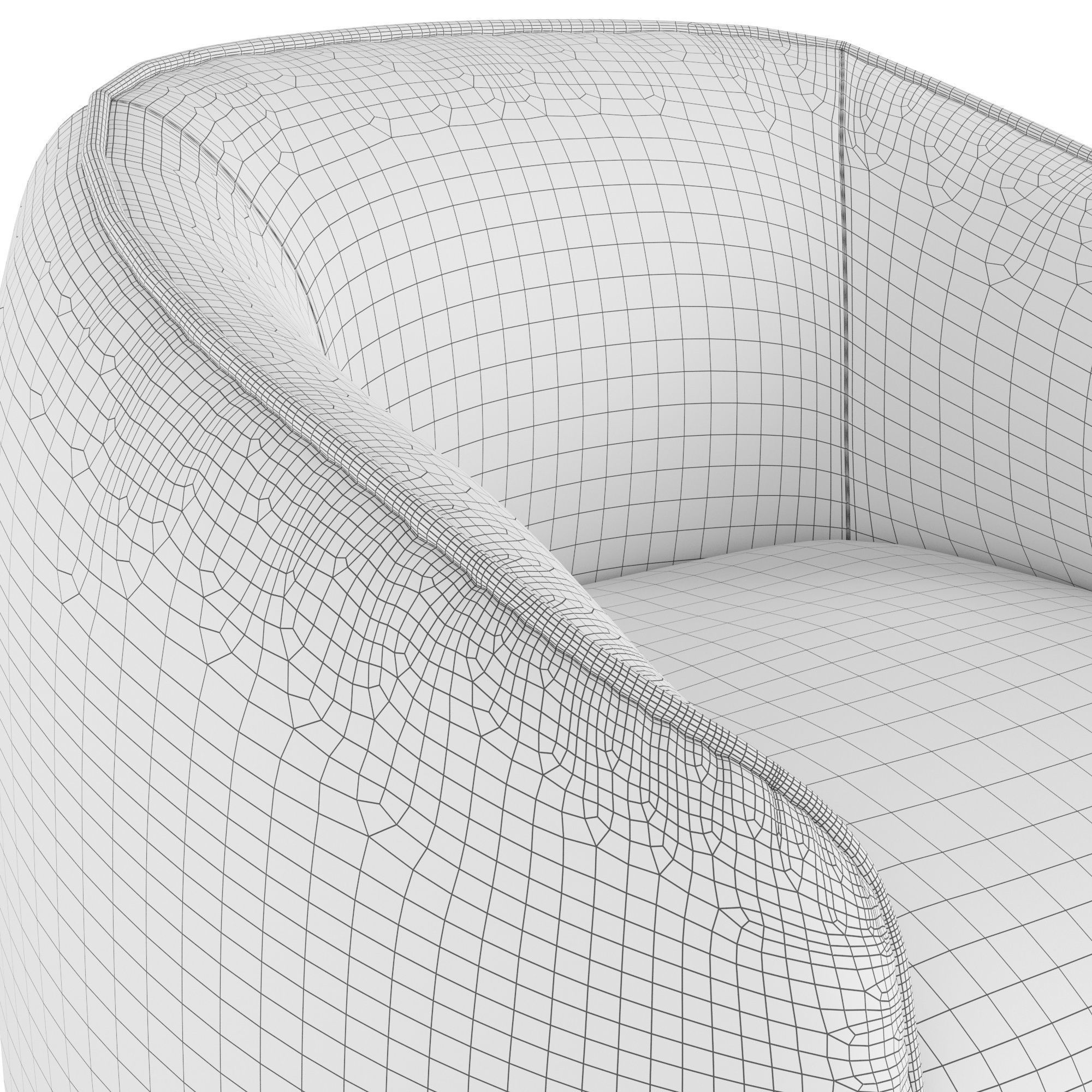 Arm chair Baloo 3D model CGTrader