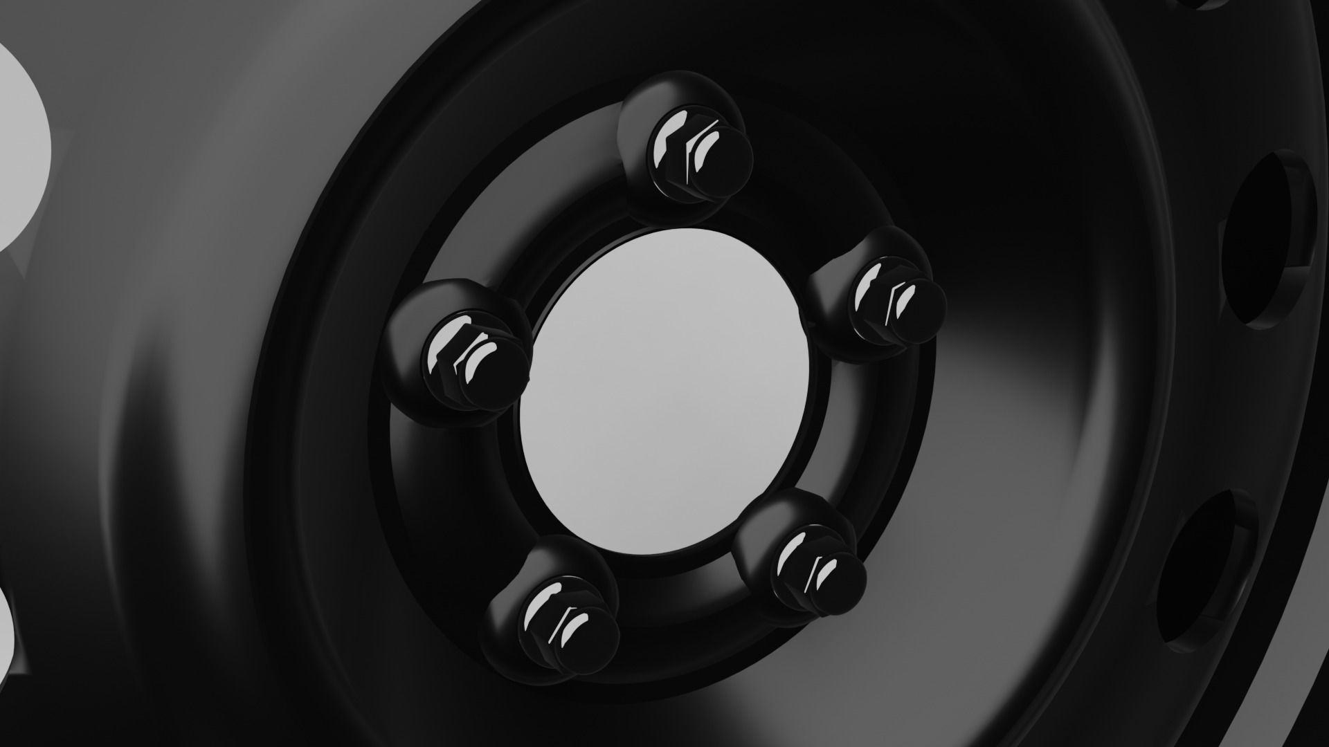 Steel Wheel 3D model_1