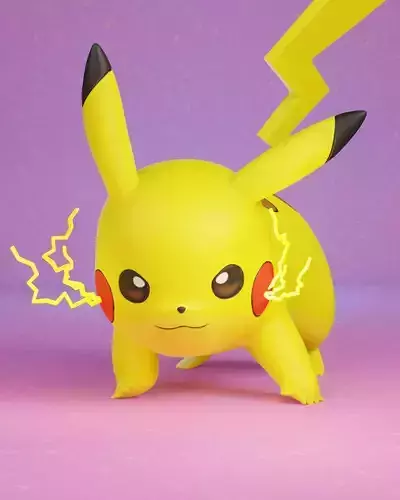 pokemon pikachu 3D print model
