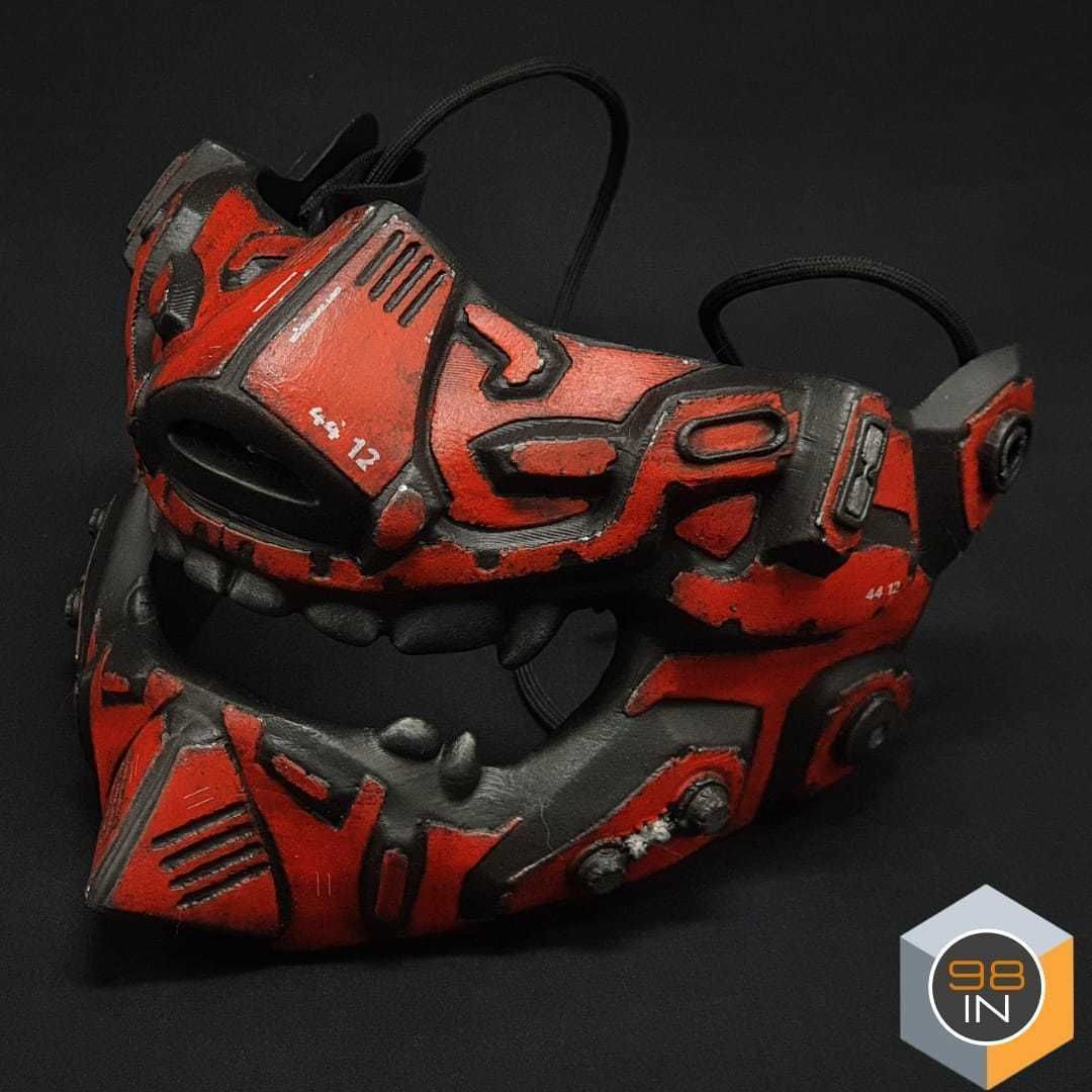 Cyberpunk Menpo 3D print model_2