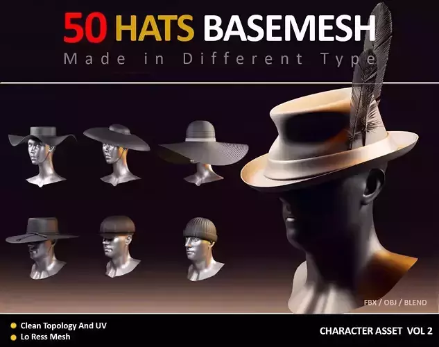 50 HATS BASEMESH 
