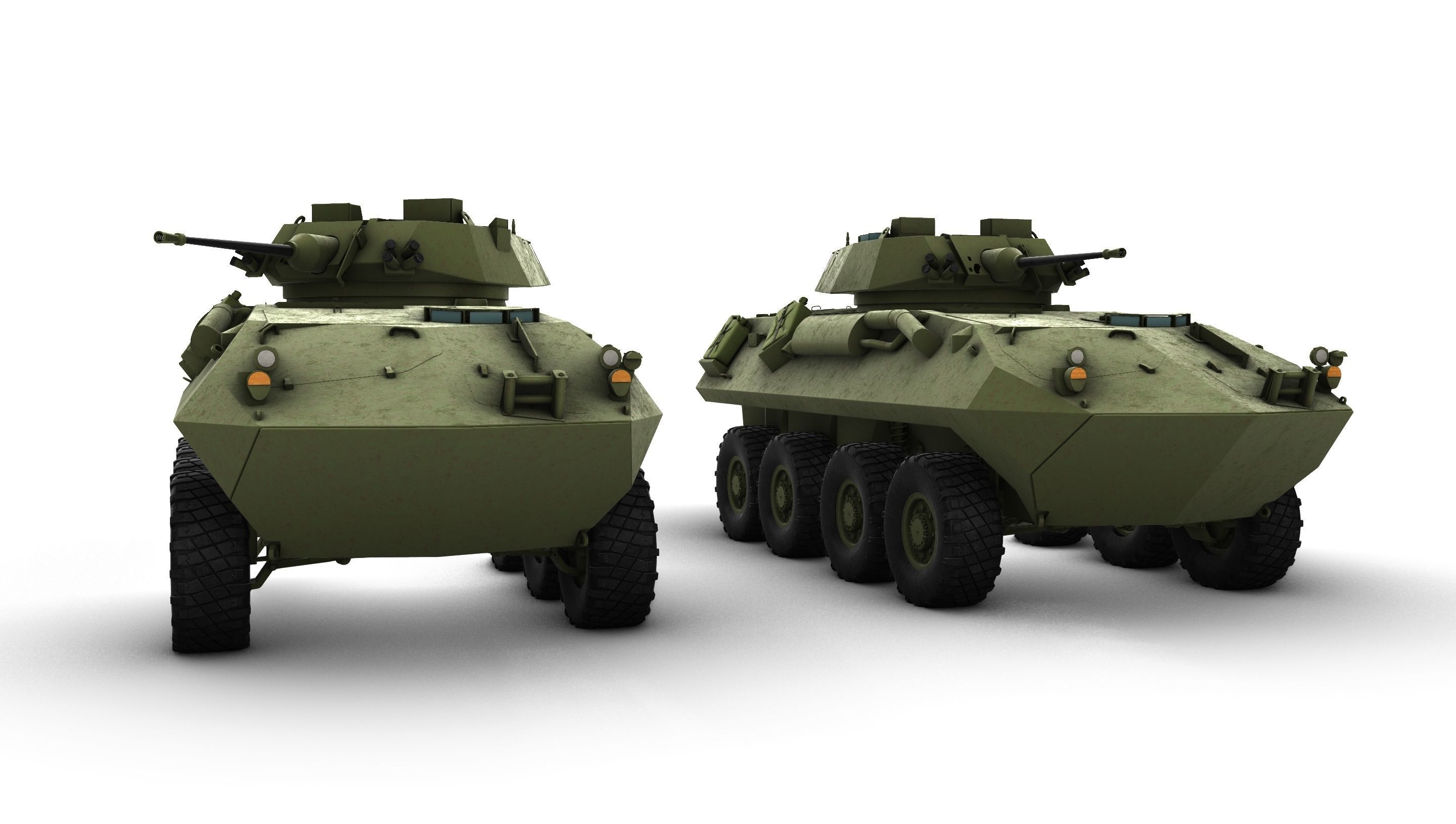 LAV 25 Armored amphibious reconaissance vehicle  3D model_1