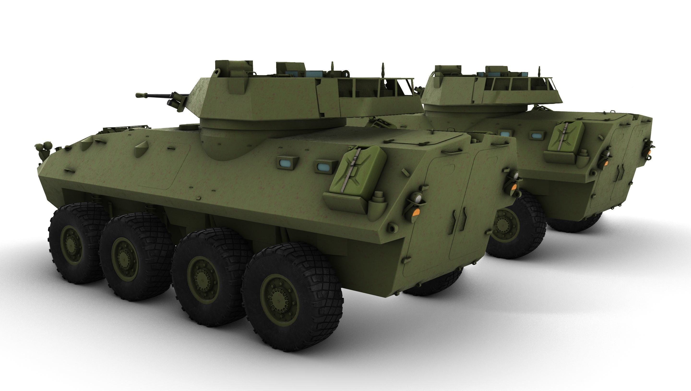LAV 25 Armored amphibious reconaissance vehicle  3D model_2