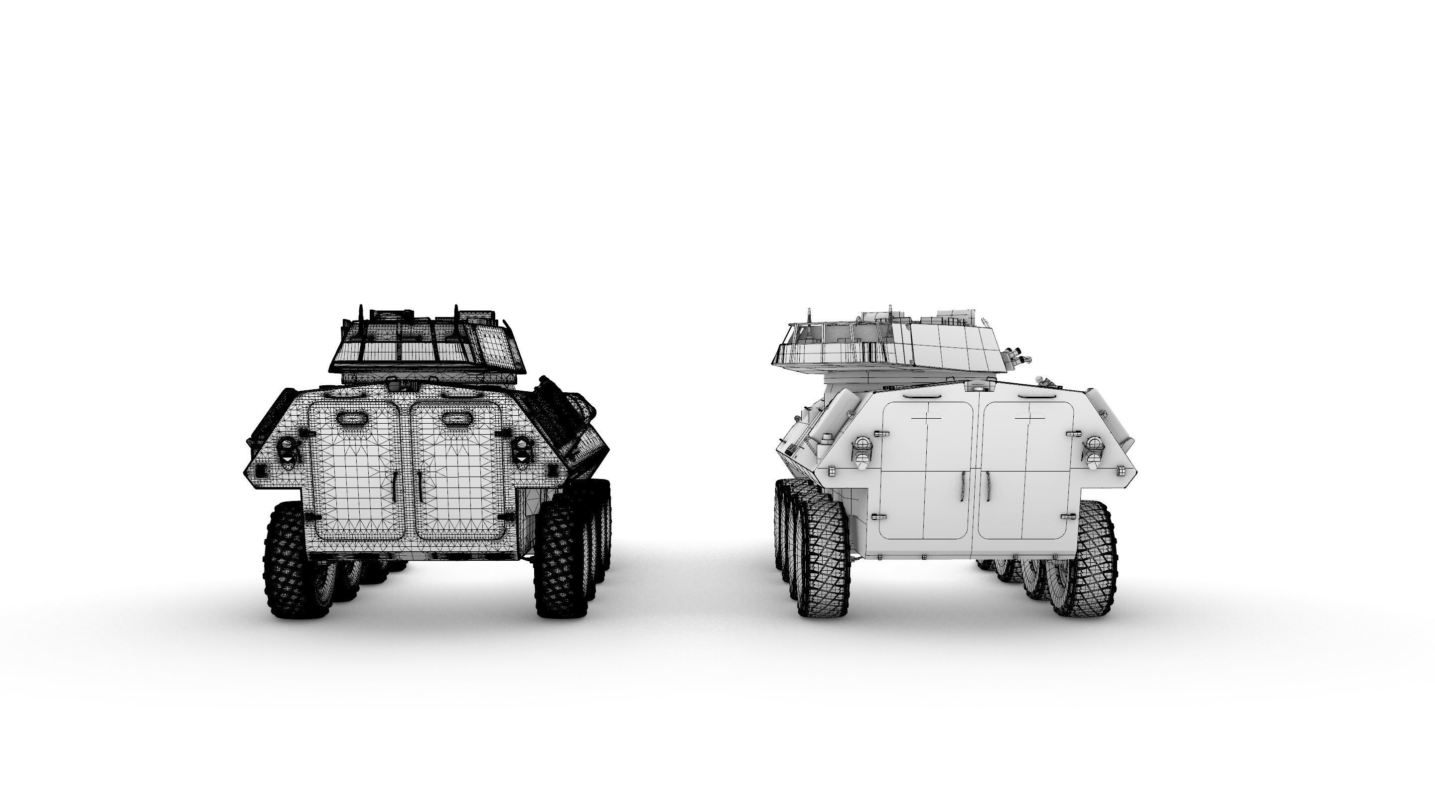 LAV 25 Armored amphibious reconaissance vehicle  3D model_9