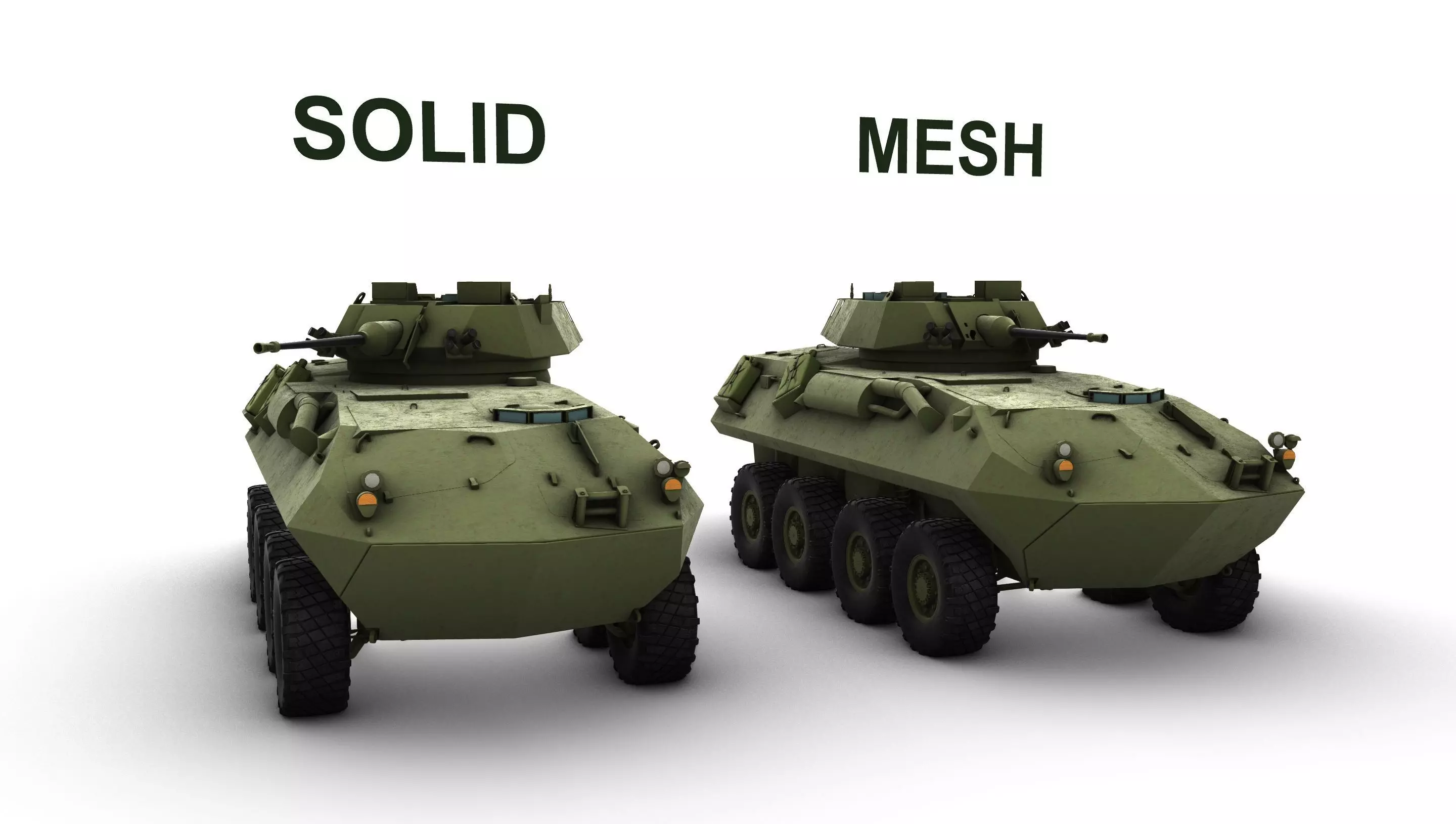 LAV 25 Armored amphibious reconaissance vehicle  3D model_0