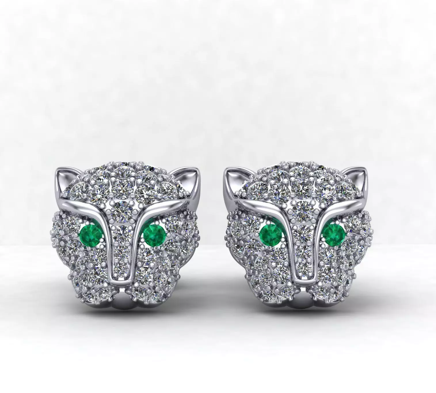 Cat earring 3D print model