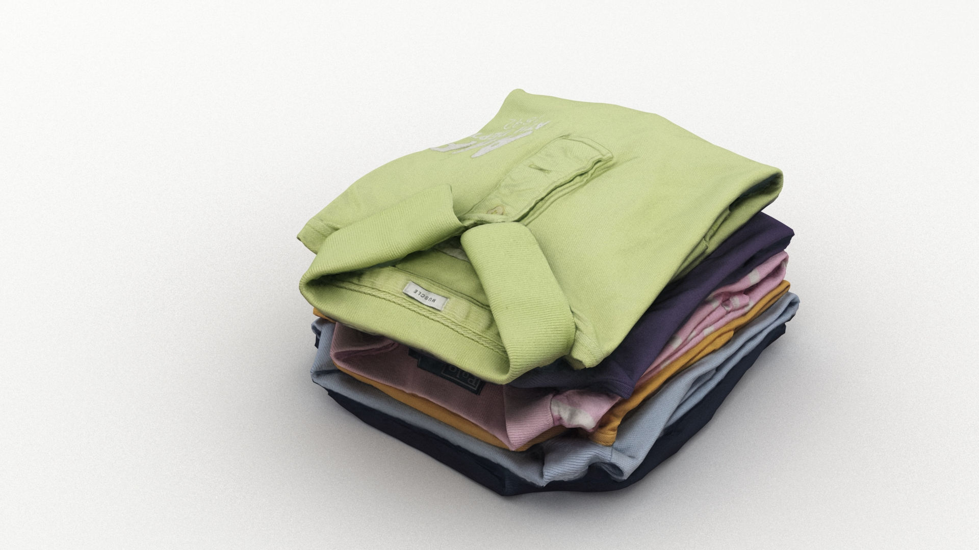 Polo Shirts 2 3D model_3